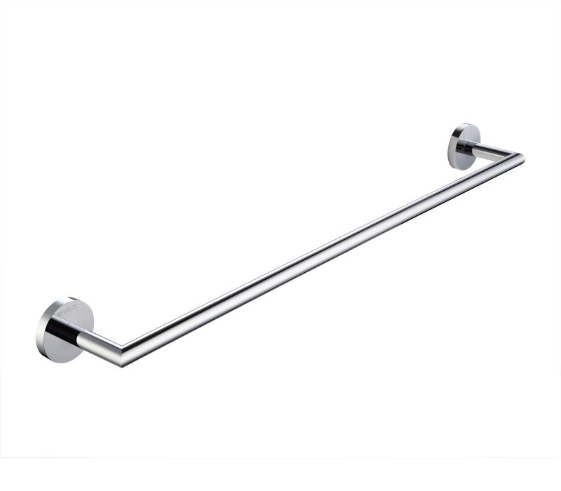 BUVELOT Towel Racks for Bathroom, Chrome Towel Bar, Wall Mounted Towel Holder, Modern Hotel Style Bath Towel Rail, Brass, 077070-CR Leo Series - Image 5